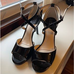 Alex Marie Laurenda Patent Peep-Toe Patent Pump